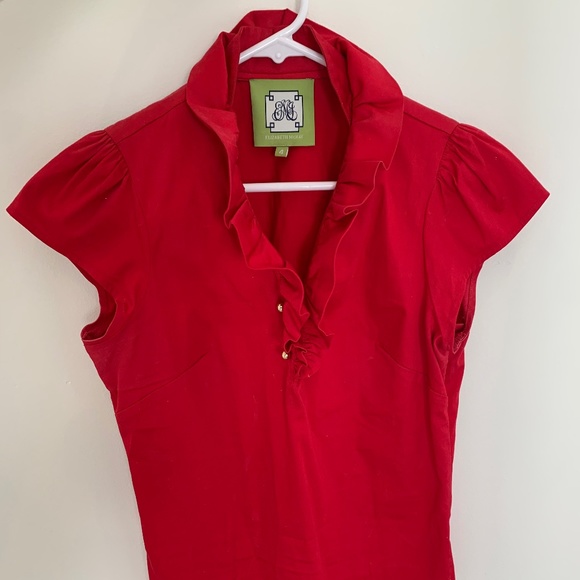 Short sleeve Elizabeth Mckay w/ruffles - Picture 1 of 5